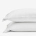 Premium Breathable Relaxed Linen Solid Pillowcases - White, Standard