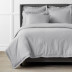 Premium Breathable Relaxed Linen Solid Duvet Cover - Gray, Twin