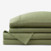 Premium Breathable Relaxed Linen Bed Sheet Set - Moss Green, Queen