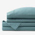 Premium Breathable Relaxed Linen Bed Sheet Set - Teal, Twin