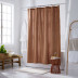 Premium Breathable Relaxed Linen Shower Curtain - Clay