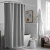 Premium Breathable Relaxed Linen Shower Curtain - Gray