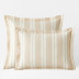 Wide Stripe Classic Cool Cotton Percale Sham - Gold, Standard