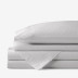 Classic Cool Cotton Percale Bed Sheet Set - Gray Smoke, Twin