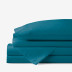 Classic Cool Cotton Percale Bed Sheet Set - Teal, Twin