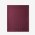 Classic Cool Cotton Percale Flat Bed Sheet - Merlot, Twin