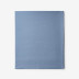 Classic Cool Cotton Percale Flat Bed Sheet - Slate Blue, Twin