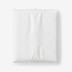 Classic Cool Cotton Percale Fitted Bed Sheet - White, Twin