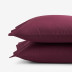 Classic Cool Cotton Percale Pillowcases - Merlot, King