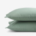 Classic Cool Cotton Percale PIllowcase Set - Thyme, Standard