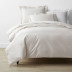 Classic Cool Cotton Percale Bed Duvet Cover - Ivory, Twin
