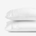Hewett Luxe Smooth Egyptian Cotton Sateen Pillowcases - White, Standard