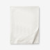Luxe Smooth Egyptian Cotton Sateen Flat Bed Sheet - Cream, Queen