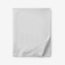 Luxe Smooth Egyptian Cotton Sateen Flat Bed Sheet - Gray Mist, King/Cal King