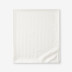 Dobby Stripe Classic Smooth Wrinkle-Free Sateen Flat Bed Sheet - Cream, Twin/Twin XL