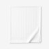 Dobby Stripe Classic Smooth Wrinkle-Free Sateen Flat Bed Sheet - White, Twin/Twin XL