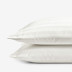 Dobby Stripe Classic Smooth Wrinkle-Free Sateen Pillowcases - Cream, Standard