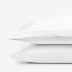 Dobby Stripe Classic Smooth Wrinkle-Free Sateen Pillowcases - White, Standard