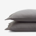 Classic Easy-Care Jersey Knit Pillowcases - Dark Gray, Standard
