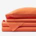 Classic Easy-Care Jersey Knit Bed Sheet Set - Orange, Twin