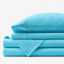Classic Easy-Care Jersey Knit Bed Sheet Set - Turquoise, Twin