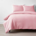 Classic Easy-Care Jersey Knit Bed Duvet Cover Set - Pink, Twin