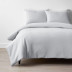 Classic Easy-Care Jersey Knit Bed Duvet Cover Set - Light Gray, Twin