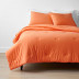 Classic Easy-Care Jersey Knit Comforter Set - Orange, Twin/Twin XL