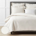Jacquard Floral Luxe Smooth Supima® Cotton Wrinkle-Free Sateen Duvet Cover - Ivory, Full