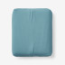 Premium Ultra-Cozy Cotton Flannel Fitted Bed Sheet - Atlantic Blue, Twin
