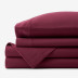 Premium Ultra-Cozy Cotton Flannel Bed Sheet Set - Merlot, Twin
