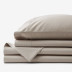 Premium Smooth Supima® Cotton Wrinkle-Free Sateen Bed Sheet Set - Light Birch, Twin