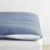 Classic Smooth Wrinkle-Free Sateen Featherbed Cover - Infinity Blue, Twin