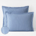 Grayson Stripe Classic Cool Cotton Percale Sham - Blue Multi, Standard