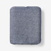 Premium Breathable Relaxed Chambray Linen Fitted Bed Sheet - Blue, Full