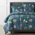 Cameilla Floral Premium Smooth Wrinkle-Free Sateen Comforter - Blue, Queen