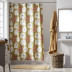Remi Floral Classic Crisp Cotton Percale Shower Curtain - Rust