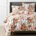 Melody Floral Premium Smooth Wrinkle-Free Sateen Duvet Cover - Ivory, Full