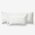 Ophelia Handcrafted Decorative Pillow Cover - White, 12 in. x 21 in.
