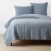 Morgan Quilted Coverlet - Denim Blue