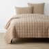 Morgan Quilted Coverlet - Taupe