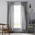 Linen Window Curtain - Gray