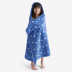 Star Cotton Hooded Towel - Blue Hearts