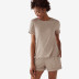 Viscose From Bamboo Pajama Shorts Set - Desert Sand, XS