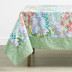 Garden Floral Cotton Tablecloth - Floral Blossom, 70 in. x 90 in.