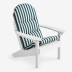 Adirondack Chair Cushion - Mason Stripe