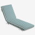 Chaise Lounge Cushion - Mason Stripe, Standard