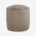Indoor/Outdoor Round Pouf - Taupe