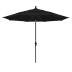 Market Umbrella with Crank Lift - Bronze Finish, Black, 11 ft.