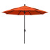 Market Umbrella with Crank Lift - Bronze Finish, Melon, 11 ft.